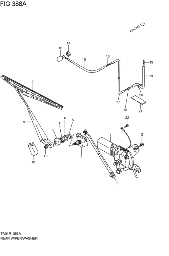 rear wind windshield wiper / washer