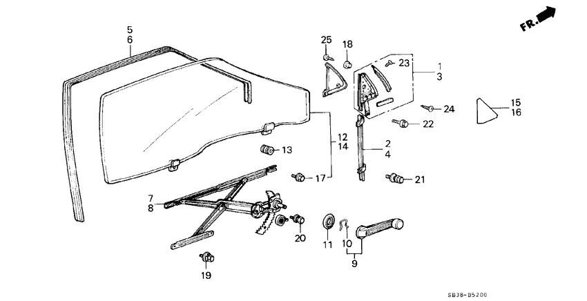 Front door windows/ regulators