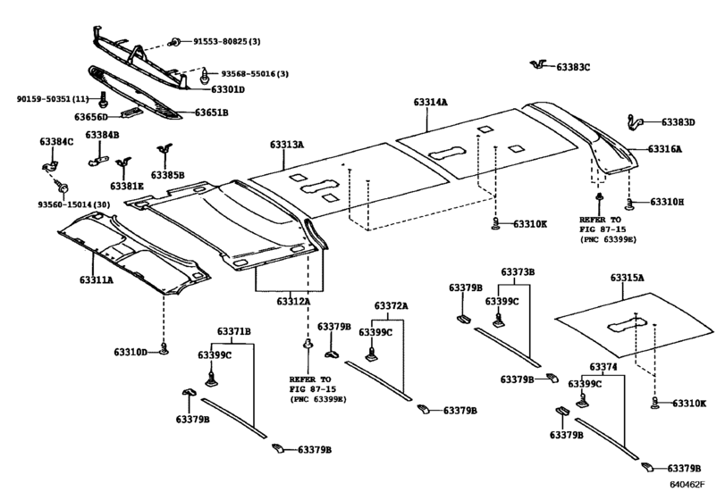 Roof Headlining & Silencer Pad