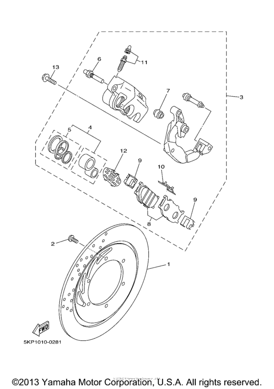 Front brake caliper
