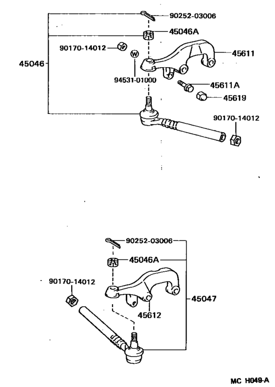 Front Steering Gear & Link