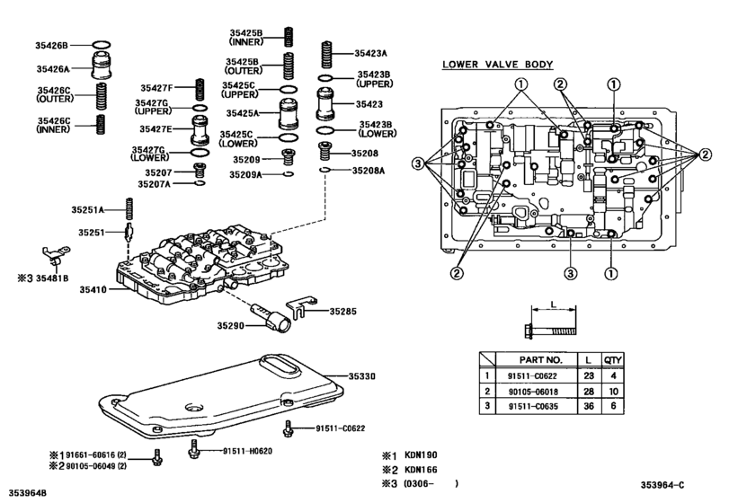 Valve Body & Oil Strainer (Atm)