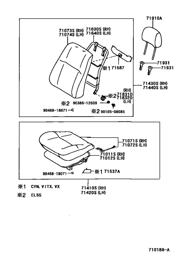 Front Seat & Seat Track