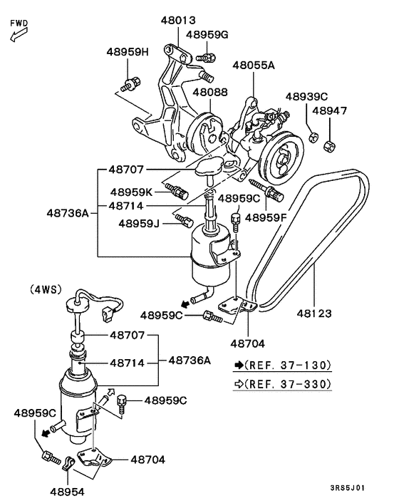 Power steering oil pump