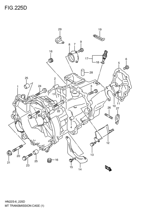 mt - transmission case