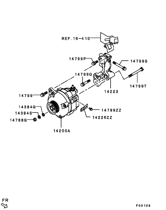 Alternator & vacuum pump