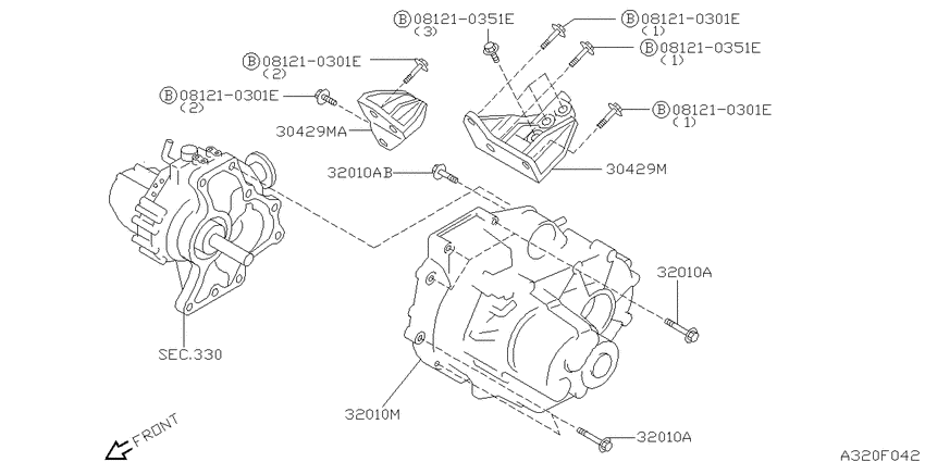 Manual transmission, transaxle & fitting