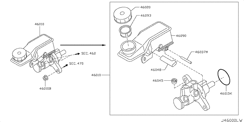 Brake master cylinder