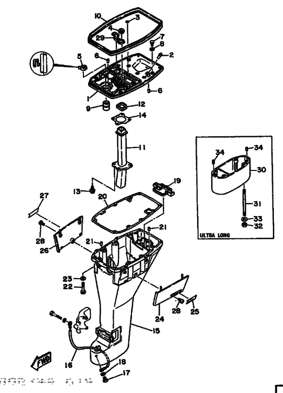 Upper casing