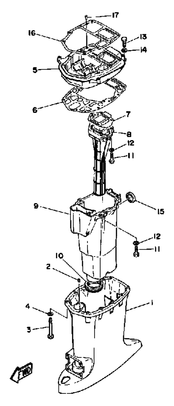 Upper casing