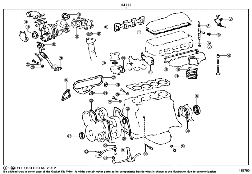 Engine Overhaul Gasket Kit
