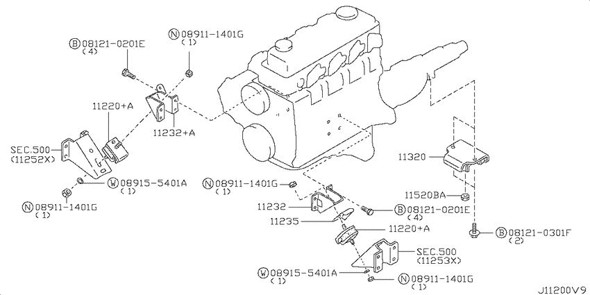 Engine & transmission   mounting