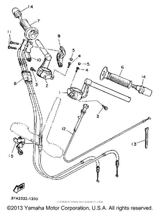 Handlebar cable