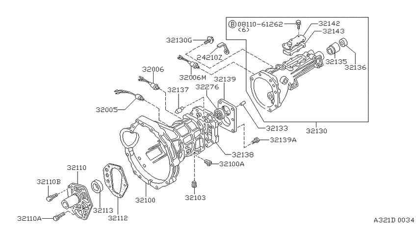 Transmission case & clutch release
