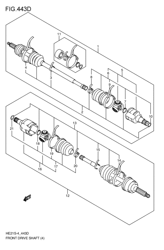 front-drive shaft