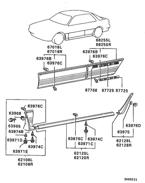 Side garnish & moulding