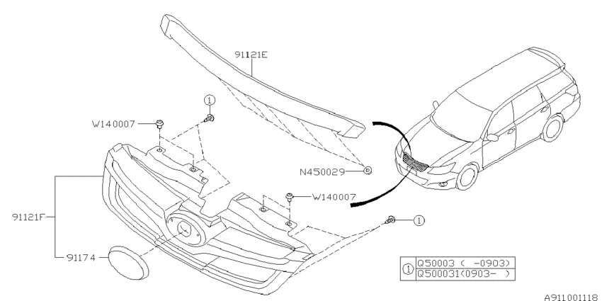Front grille