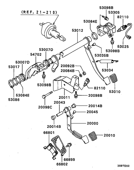 Brake & clutch pedal