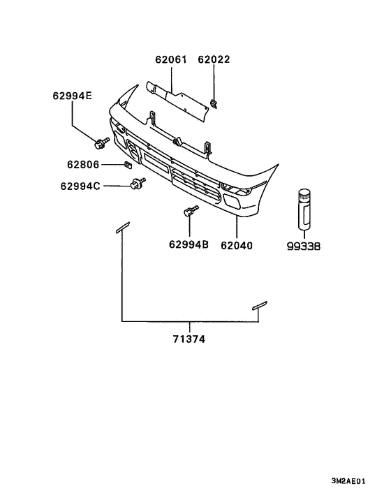 Front bumper & support