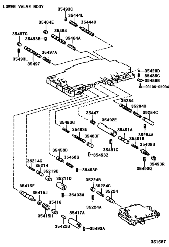 Valve Body & Oil Strainer (Atm)