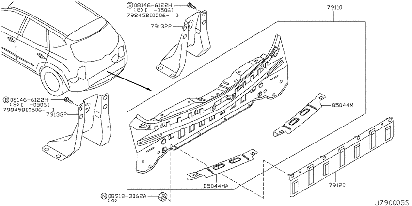 Rear panel & fitting
