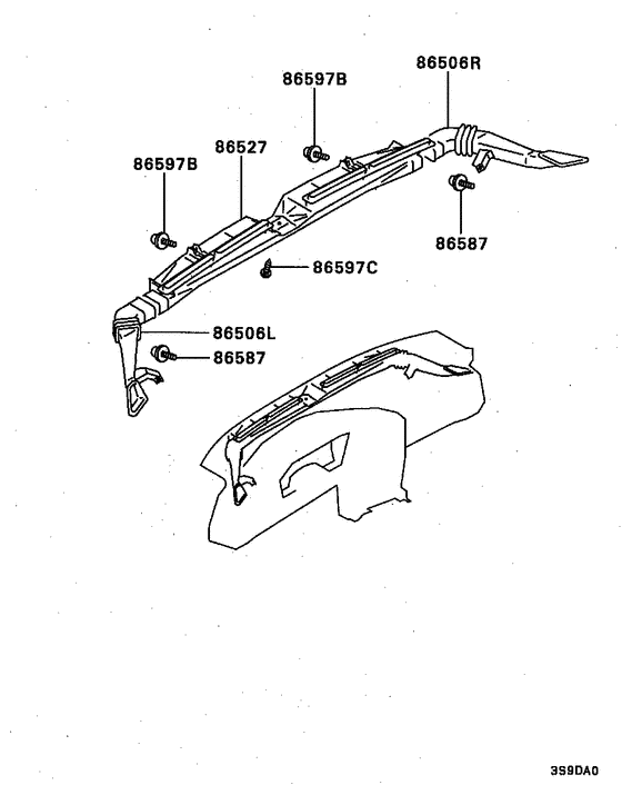 Defroster nozzle & duct