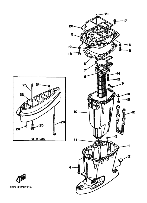 Upper casing