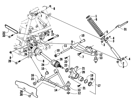 Front suspension assembly