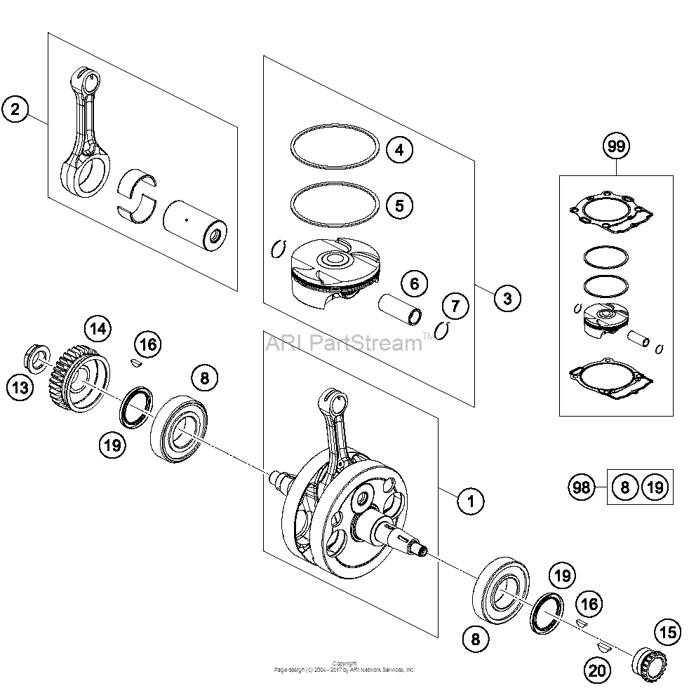 Crankshaft, Piston