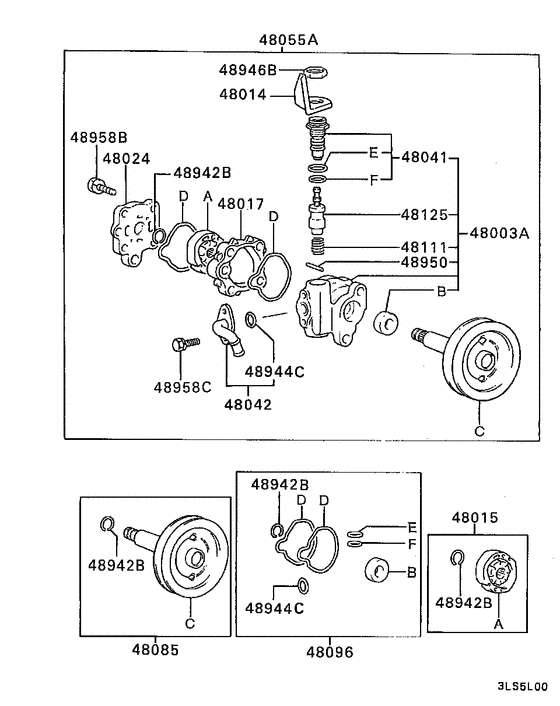 Power steering oil pump