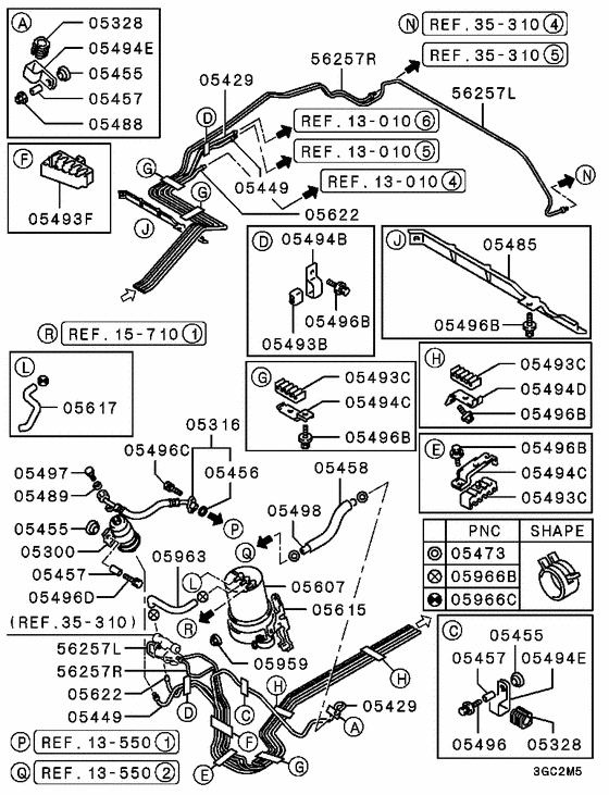 Fuel line & vapor gas control