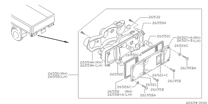 Rear combination lamp