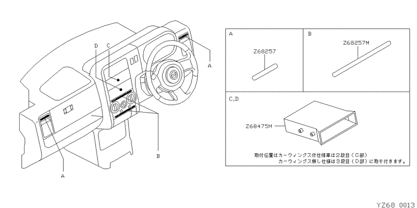 Instrumentpanel parts