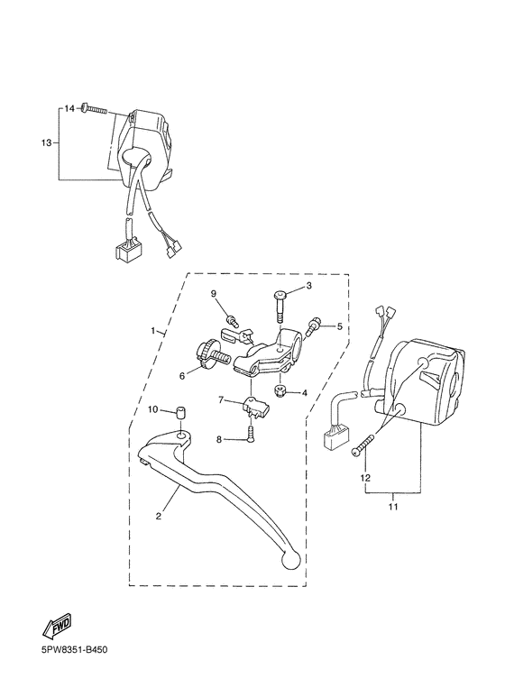 Handle switch & lever