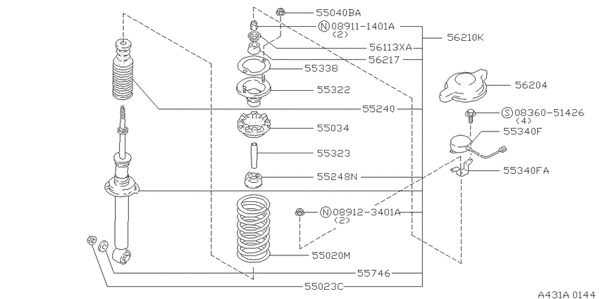 Rear suspension