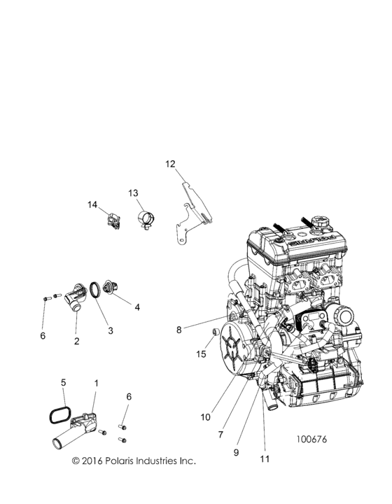 Engine, Cooling, Thermostat And Bypass