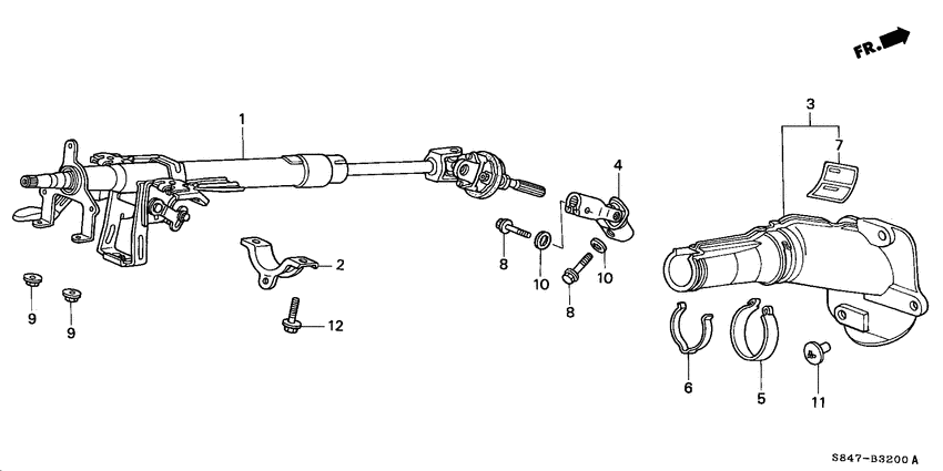 Steering column