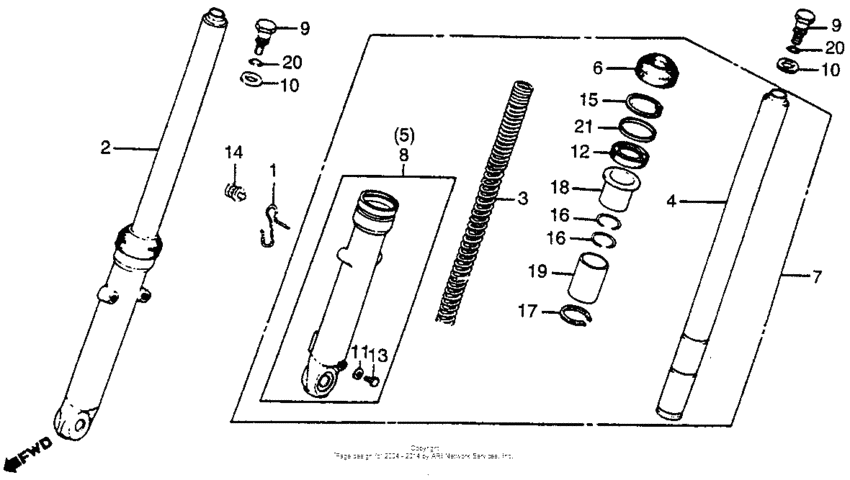 Front shock absorber 79-82