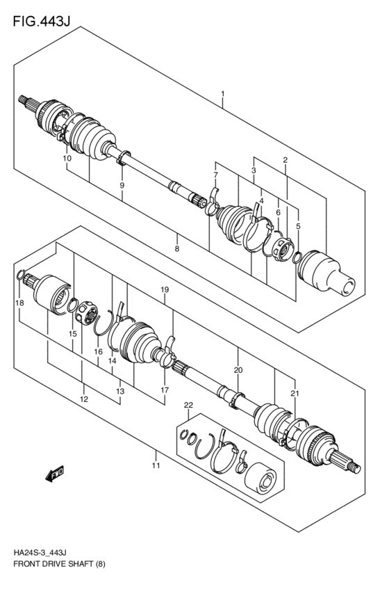 front-drive shaft