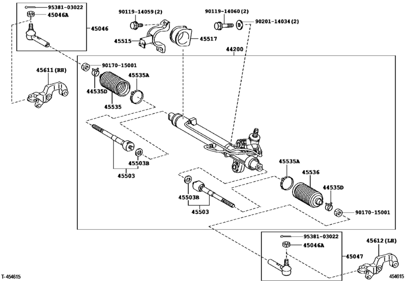 Front Steering Gear & Link