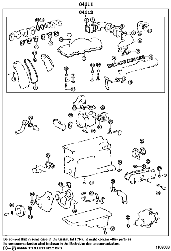 Engine Overhaul Gasket Kit