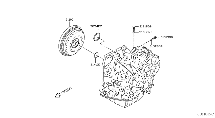 Torque converter,housing & case