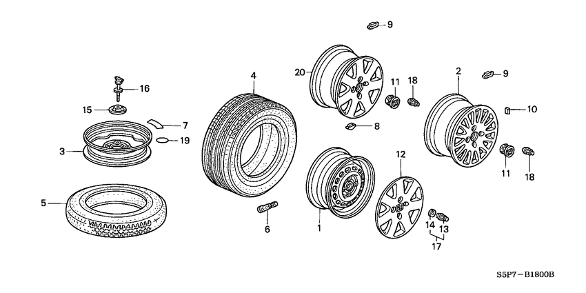 Tire/wheel disks