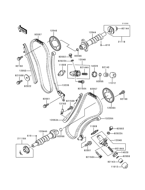 Camshaft/tensioner