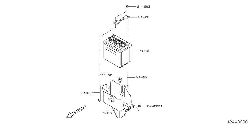 Battery & battery mounting