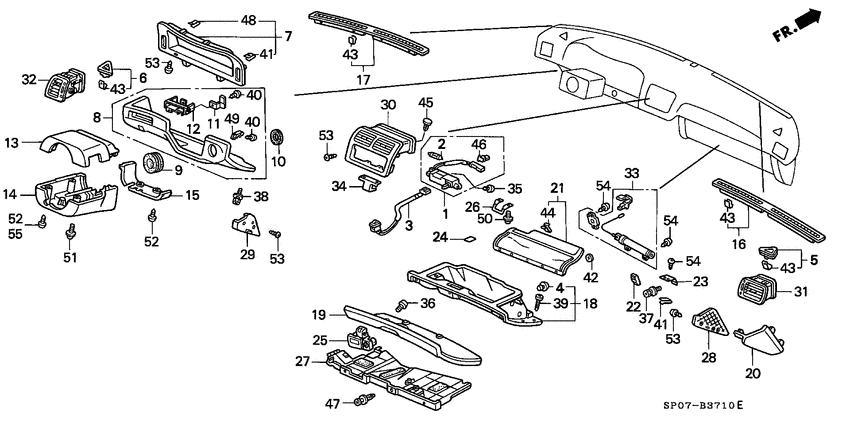 Instrument panel garnish