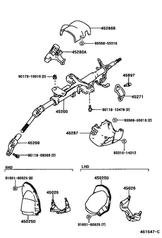 Steering Column & Shaft