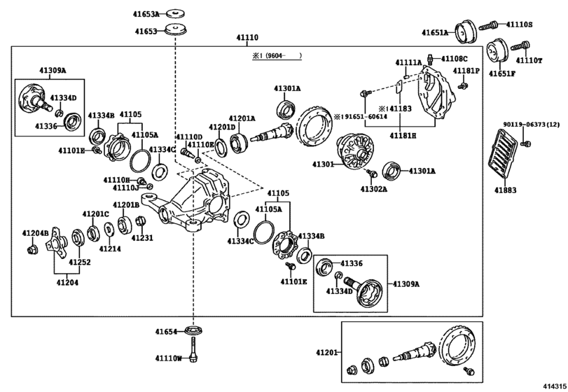 Rear Axle Housing & Differential
