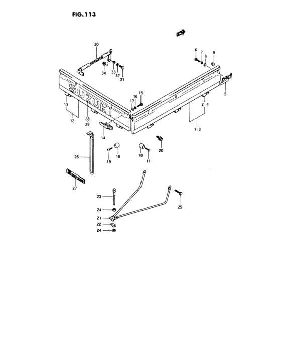 Rear gate and side gate