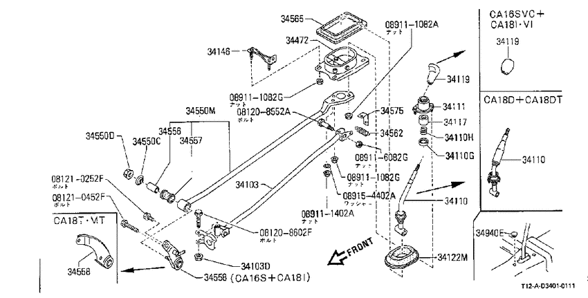 Transmission control & linkage